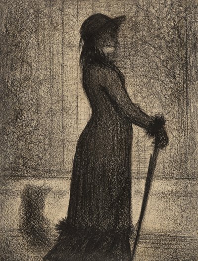 Woman Strolling (An Elegant Woman) by Georges Seurat